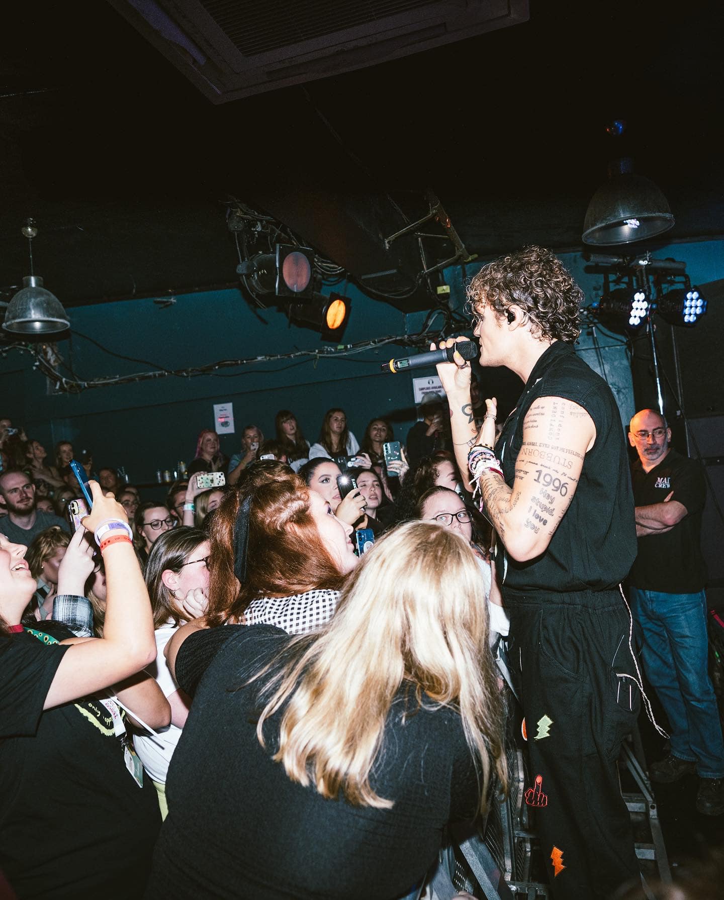 We Three perfom on stage at Glasgow's King Tut's