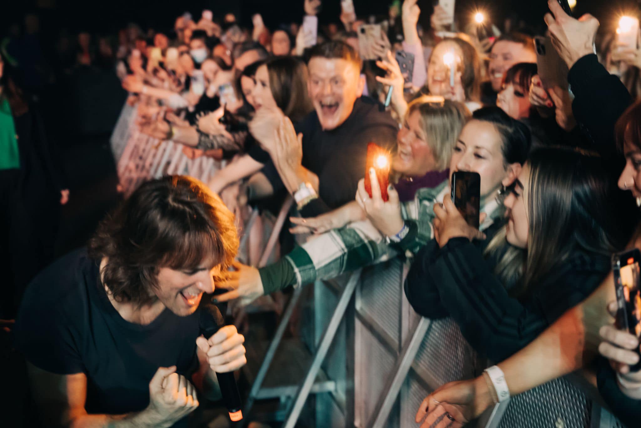 Paolo Nutini sings in front of the crowd at night two of his sold-out run at the OVO Hydro